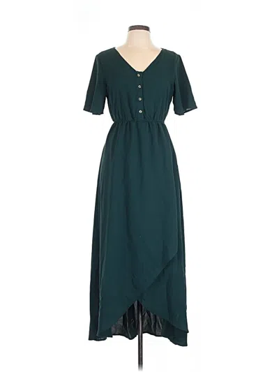 Pre-owned Assorted Brands Casual Dress In Teal