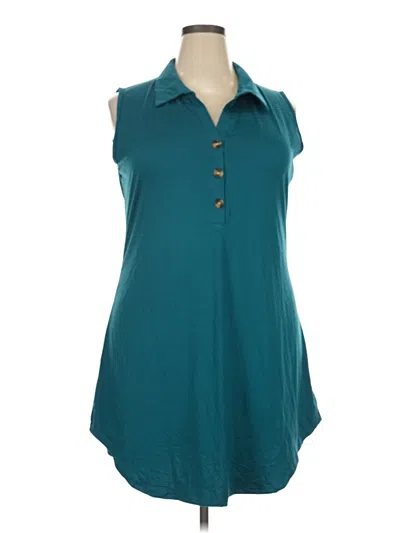 Assorted Brands Casual Dress In Teal