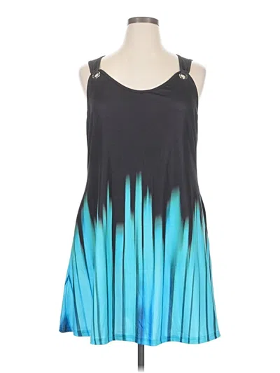 Assorted Brands Casual Dress In Teal