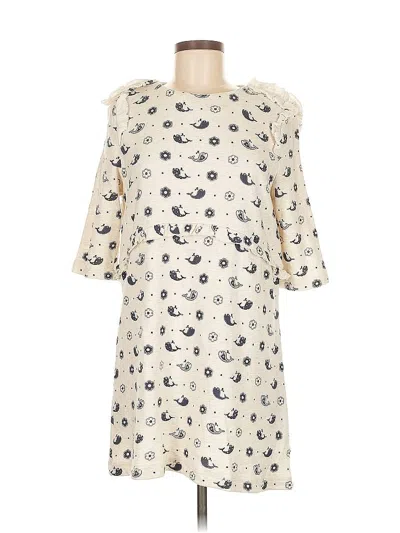Pre-owned Assorted Brands Casual Dress In White