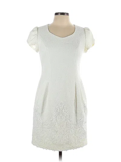 Pre-owned Assorted Brands Casual Dress In White
