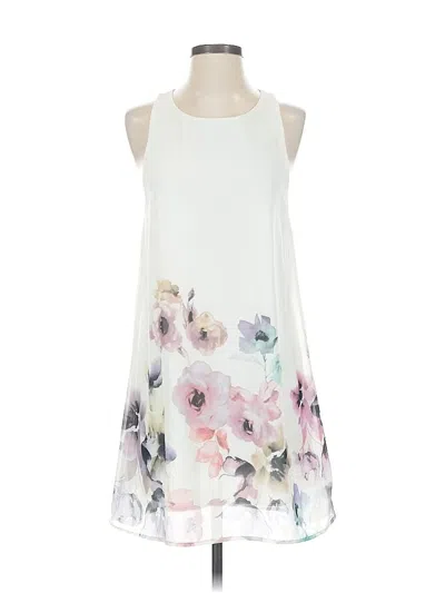 Pre-owned Assorted Brands Casual Dress In White