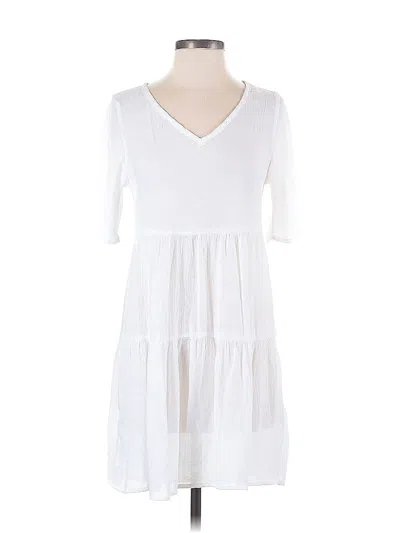 Pre-owned Assorted Brands Casual Dress In White