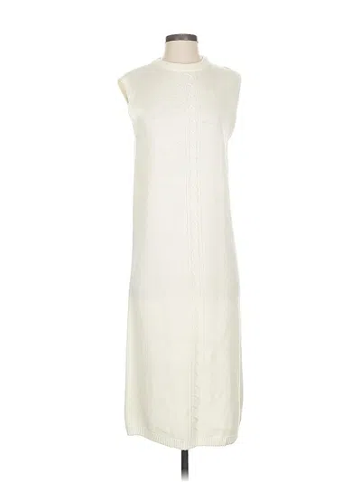 Pre-owned Assorted Brands Casual Dress In White