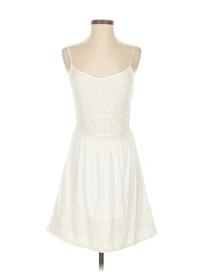 Pre-owned Assorted Brands Casual Dress In White