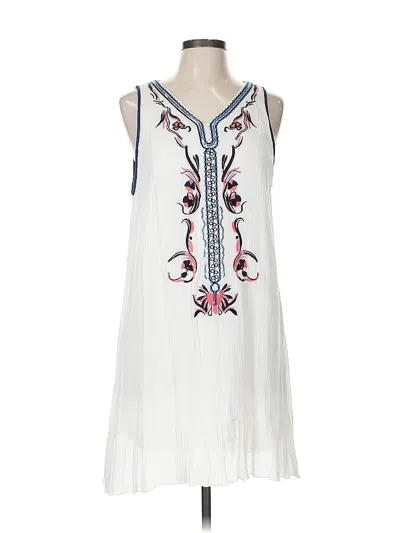 Pre-owned Assorted Brands Casual Dress In White