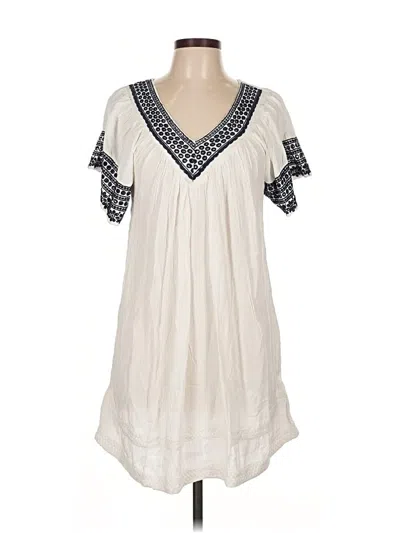 Pre-owned Assorted Brands Casual Dress In White