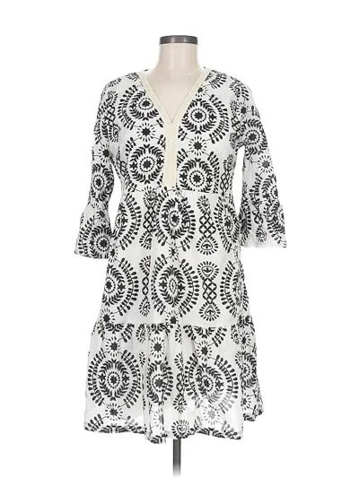 Pre-owned Assorted Brands Casual Dress In White
