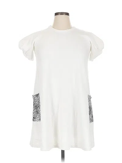 Pre-owned Assorted Brands Casual Dress In White
