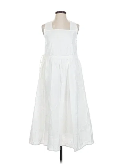 Pre-owned Assorted Brands Casual Dress In White