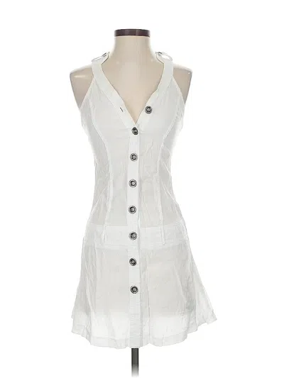 Pre-owned Assorted Brands Casual Dress In White