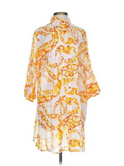Pre-owned Assorted Brands Casual Dress In White