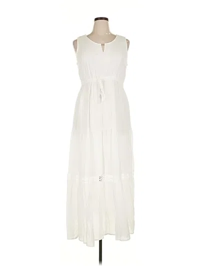 Pre-owned Assorted Brands Casual Dress In White