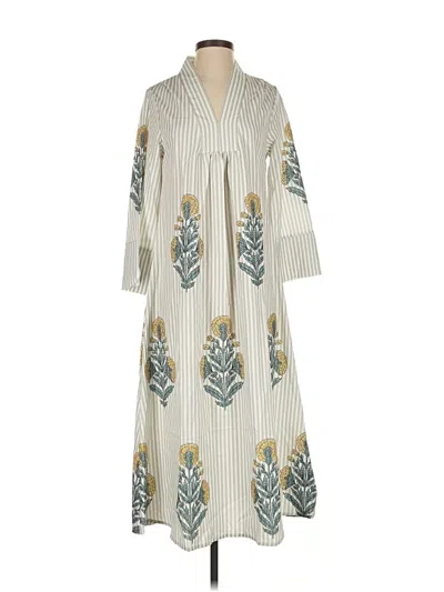 Pre-owned Assorted Brands Casual Dress In White