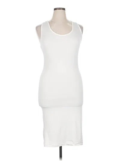 Pre-owned Assorted Brands Casual Dress In White