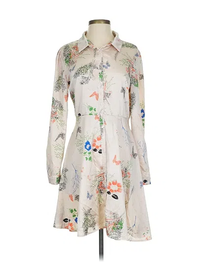 Pre-owned Assorted Brands Casual Dress In White