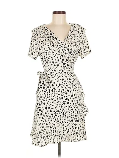 Pre-owned Assorted Brands Casual Dress In White