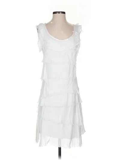 Pre-owned Assorted Brands Casual Dress In White