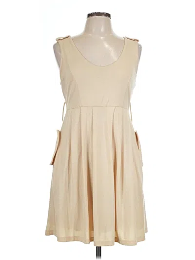 Pre-owned Assorted Brands Casual Dress In White