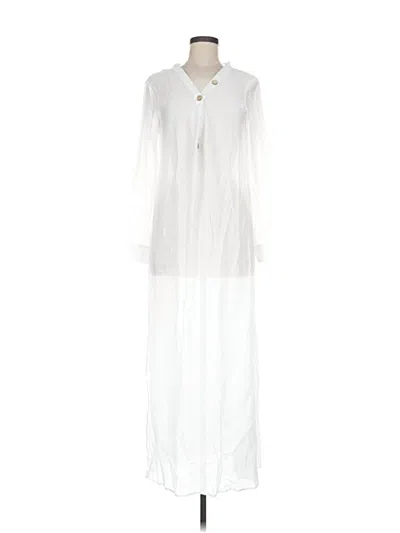 Pre-owned Assorted Brands Casual Dress In White