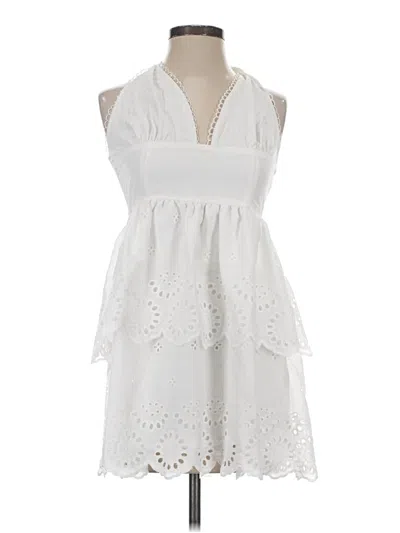 Pre-owned Assorted Brands Casual Dress In White