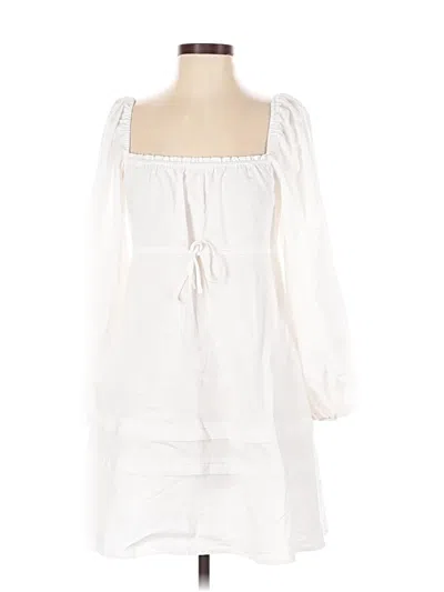 Pre-owned Assorted Brands Casual Dress In White