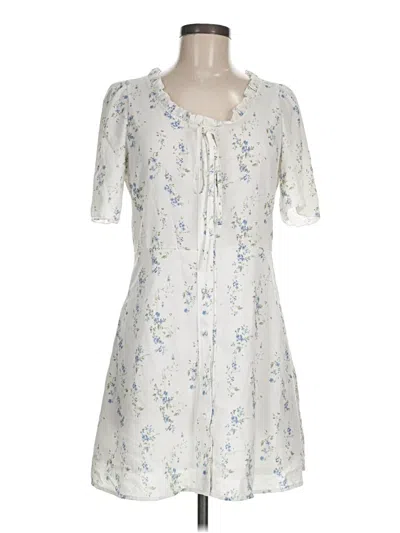 Pre-owned Assorted Brands Casual Dress In White