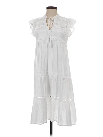Pre-owned Assorted Brands Casual Dress In White