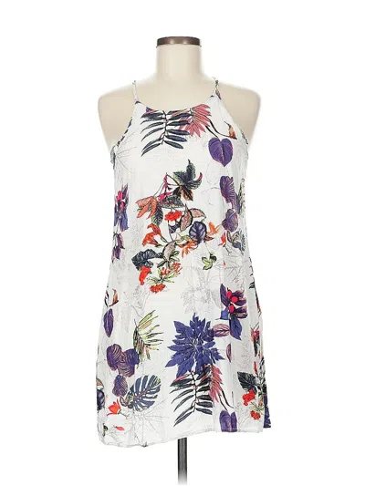 Pre-owned Assorted Brands Casual Dress In White