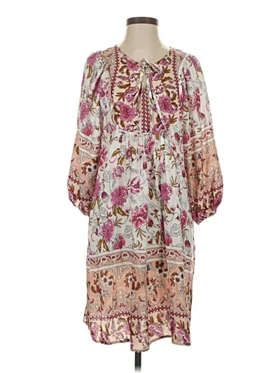 Pre-owned Assorted Brands Casual Dress In White