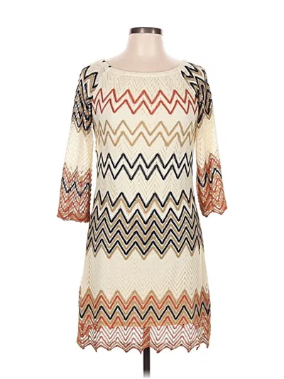 Pre-owned Assorted Brands Casual Dress In White