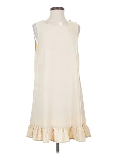 Pre-owned Assorted Brands Casual Dress In White