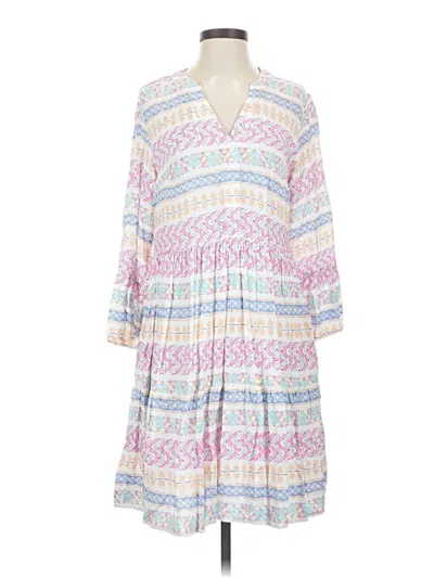 Pre-owned Assorted Brands Casual Dress In White