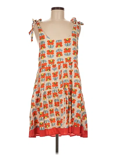Pre-owned Assorted Brands Casual Dress In White