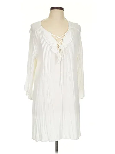 Pre-owned Assorted Brands Casual Dress In White