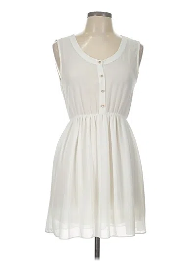 Pre-owned Assorted Brands Casual Dress In White