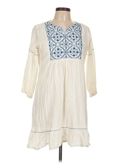 Pre-owned Assorted Brands Casual Dress In White
