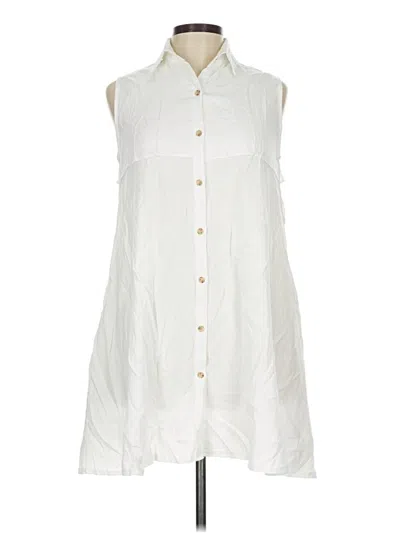 Pre-owned Assorted Brands Casual Dress In White