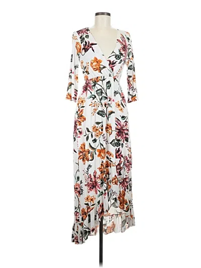 Pre-owned Assorted Brands Casual Dress In White