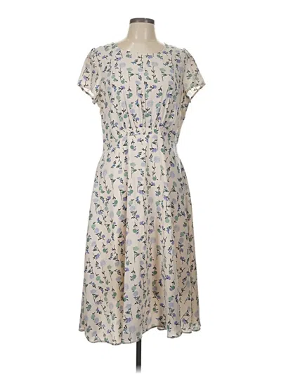 Pre-owned Assorted Brands Casual Dress In White