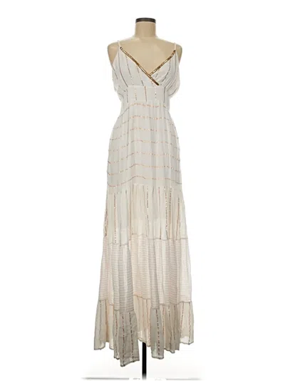 Pre-owned Assorted Brands Casual Dress In White