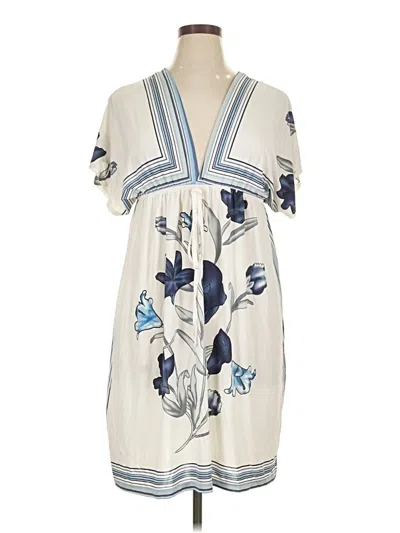 Pre-owned Assorted Brands Casual Dress In White
