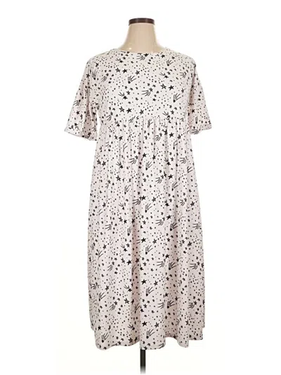 Pre-owned Assorted Brands Casual Dress In White