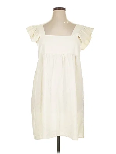 Pre-owned Assorted Brands Casual Dress In White