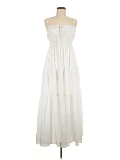 Pre-owned Assorted Brands Casual Dress In White