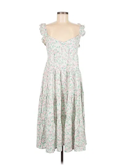 Pre-owned Assorted Brands Casual Dress In White