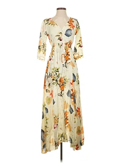 Pre-owned Assorted Brands Casual Dress In White