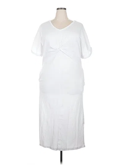 Pre-owned Assorted Brands Casual Dress In White