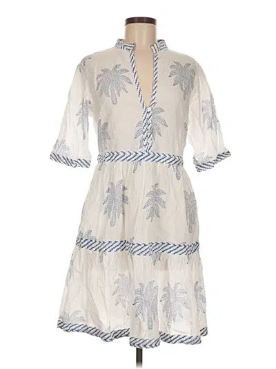 Pre-owned Assorted Brands Casual Dress In White