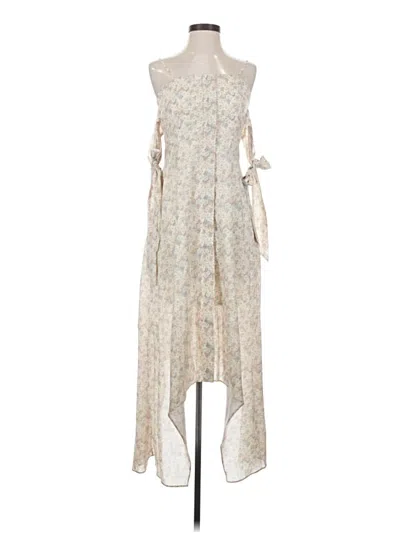 Pre-owned Assorted Brands Casual Dress In White